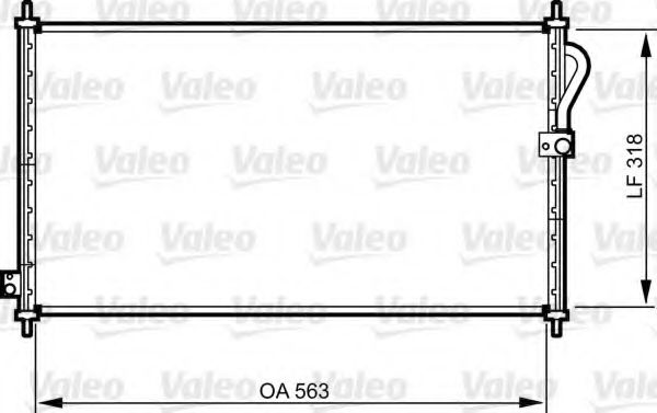 Радиатор кондиционера VALEO 814302