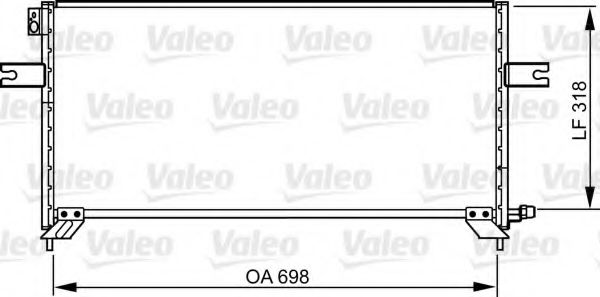 Радиатор кондиционера VALEO 814304