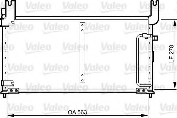 Радиатор кондиционера VALEO 814305