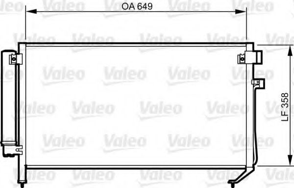 Радиатор кондиционера VALEO 814312