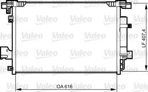 Радиатор кондиционера VALEO 814315
