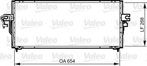 Радиатор кондиционера VALEO 817792