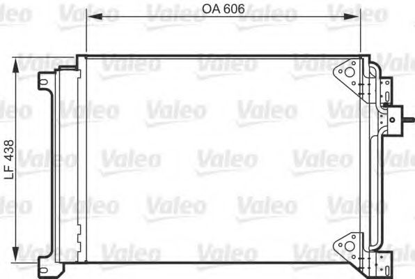 Радиатор кондиционера VALEO 818985