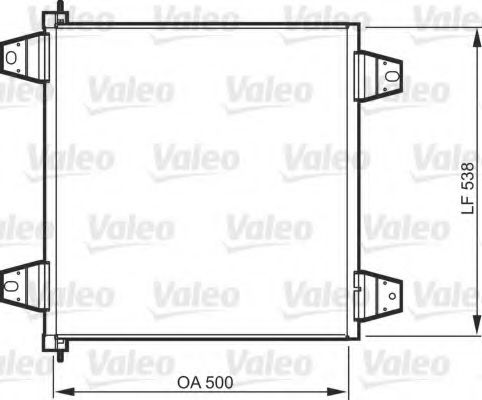 Радиатор кондиционера VALEO 818986