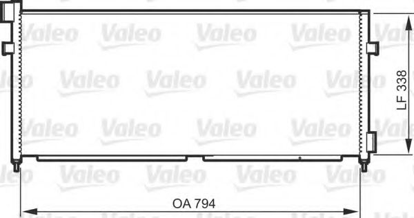 Радиатор кондиционера VALEO 818987