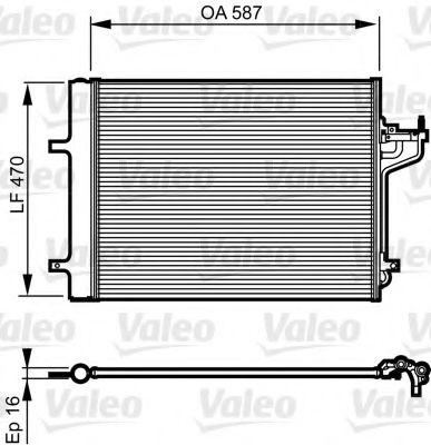 Радиатор кондиционера VALEO 814197