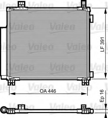 Радиатор кондиционера VALEO 814220
