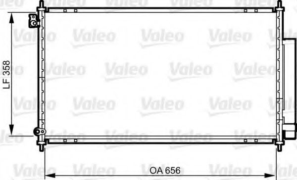 Радиатор кондиционера VALEO 814242