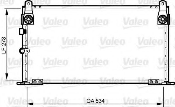 Радиатор кондиционера VALEO 814269
