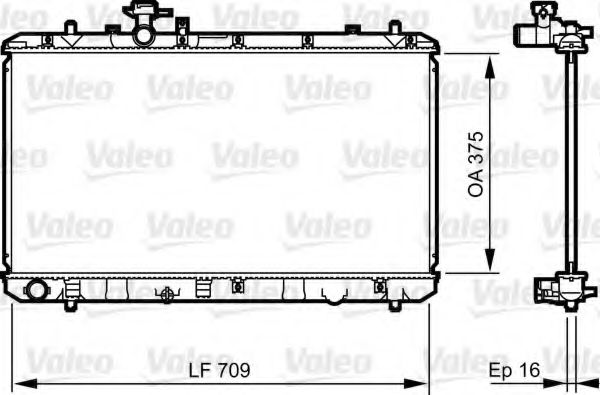 Радиатор охлаждения двигателя VALEO 735407
