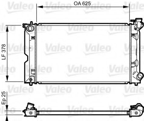 Радиатор охлаждения двигателя VALEO 735567