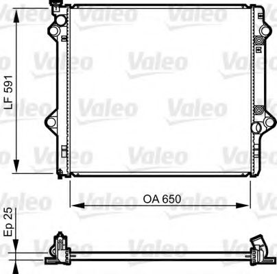 Радиатор охлаждения двигателя VALEO 735568