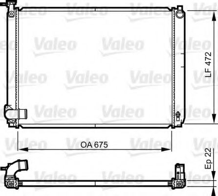 Радиатор охлаждения двигателя VALEO 735571