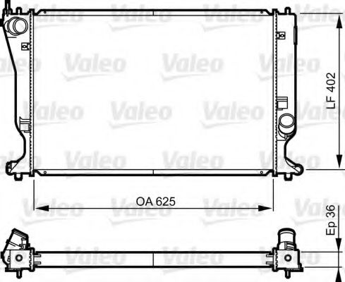 Радиатор охлаждения двигателя VALEO 735573