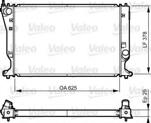 Радиатор охлаждения двигателя VALEO 735574
