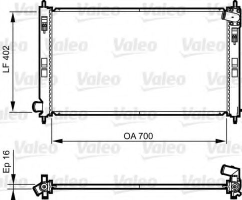 Радиатор охлаждения двигателя VALEO 735575