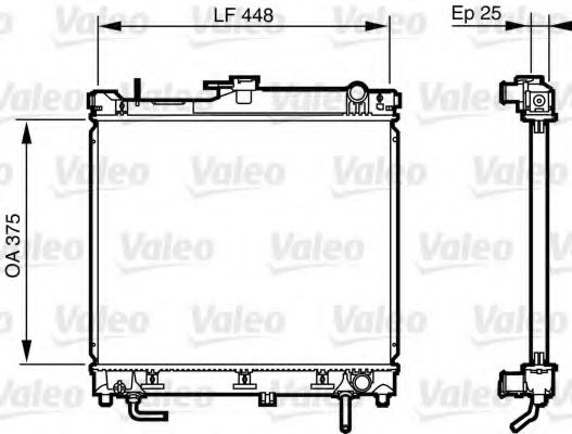 Радиатор охлаждения двигателя VALEO 735578