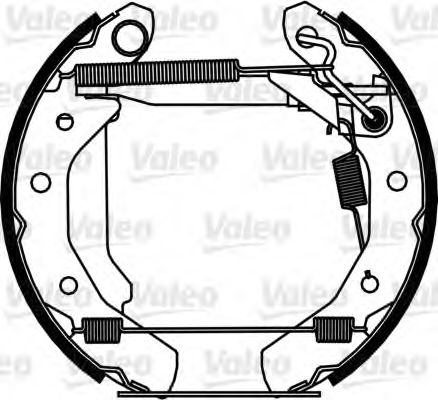 Тормозные колодки барабанные VALEO 554878