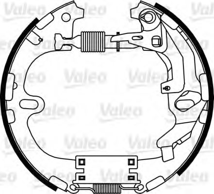 Тормозные колодки барабанные VALEO 554880