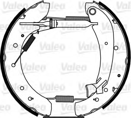 Тормозные колодки барабанные VALEO 554881