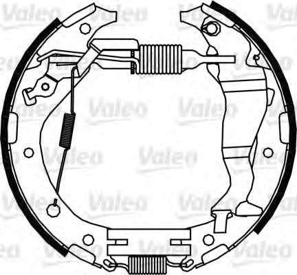 Тормозные колодки барабанные VALEO 554882