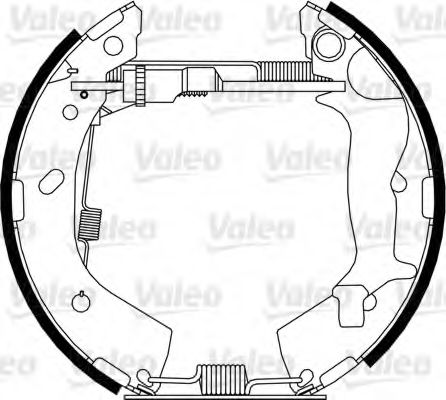 Тормозные колодки барабанные VALEO 554884