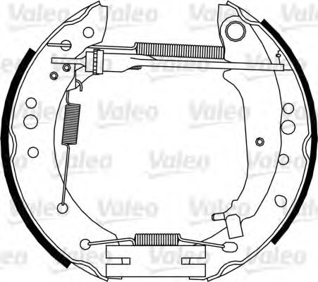 Тормозные колодки барабанные VALEO 554885