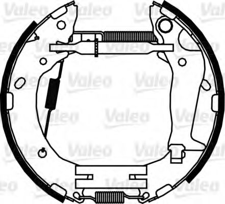 Тормозные колодки барабанные VALEO 554886