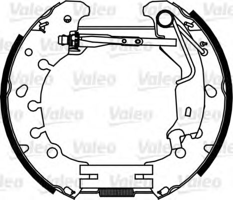 Тормозные колодки барабанные VALEO 554887