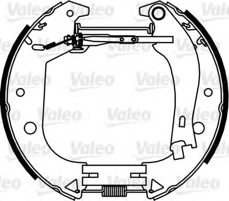 Тормозные колодки барабанные VALEO 554888