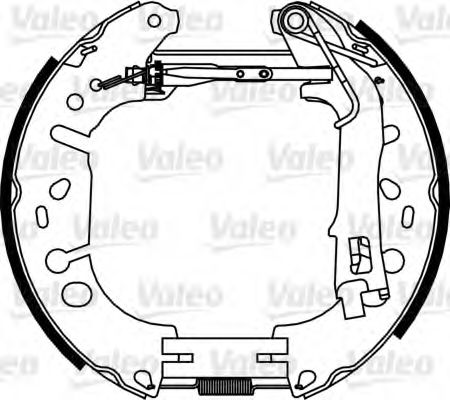 Тормозные колодки барабанные VALEO 554889
