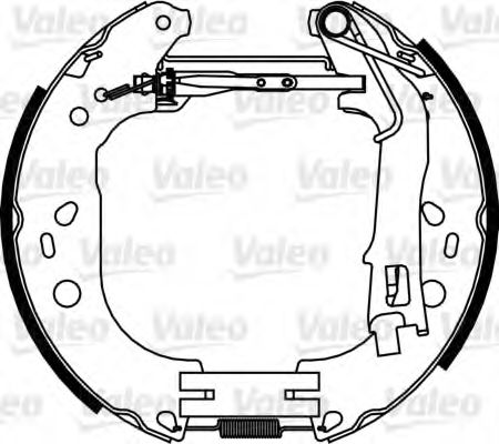 Тормозные колодки барабанные VALEO 554890