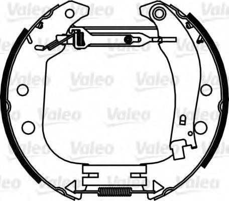 Тормозные колодки барабанные VALEO 554892