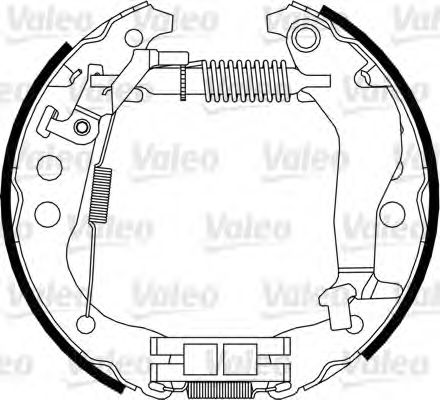 Тормозные колодки барабанные VALEO 554893