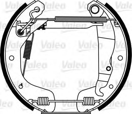 Тормозные колодки барабанные VALEO 554894