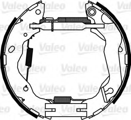 Тормозные колодки барабанные VALEO 554895