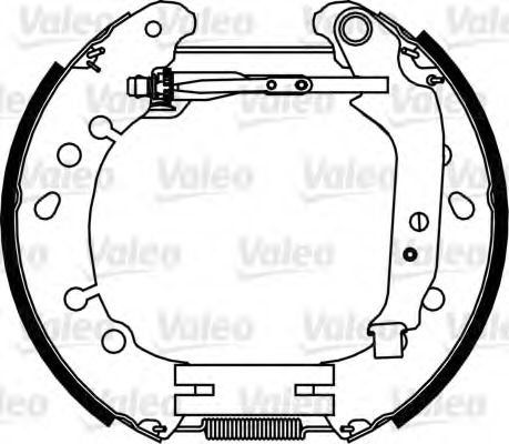Тормозные колодки барабанные VALEO 554896