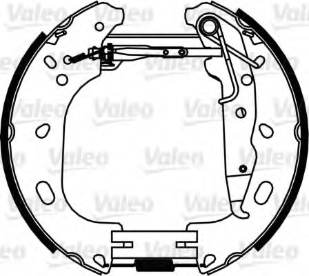 Тормозные колодки барабанные VALEO 554898