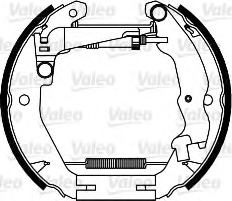 Тормозные колодки барабанные VALEO 554900