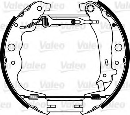 Тормозные колодки барабанные VALEO 554901