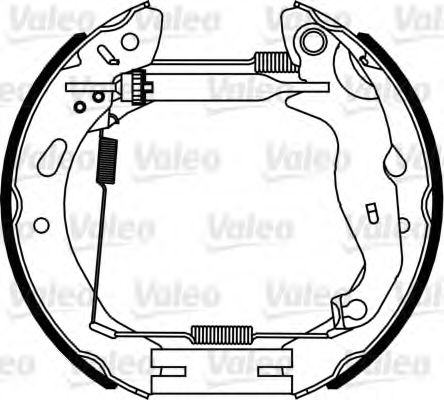 Тормозные колодки барабанные VALEO 554903