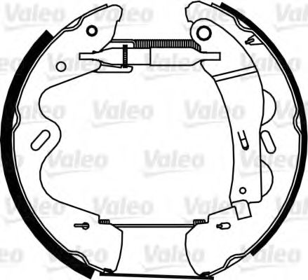 Тормозные колодки барабанные VALEO 554904
