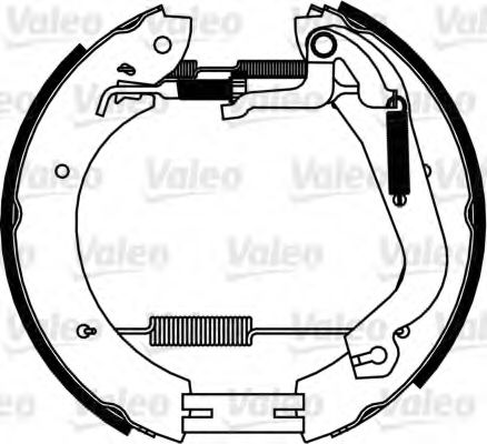 Тормозные колодки барабанные VALEO 554907