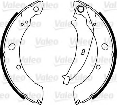 Тормозные колодки барабанные VALEO 564077