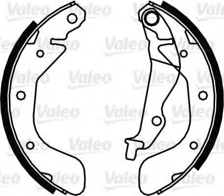Тормозные колодки барабанные VALEO 564080