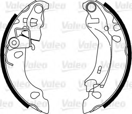 Тормозные колодки барабанные VALEO 564081