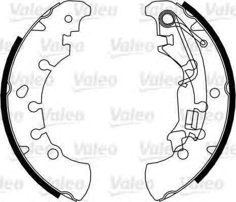 Тормозные колодки барабанные VALEO 564083