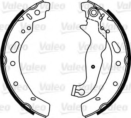 Тормозные колодки барабанные VALEO 564086