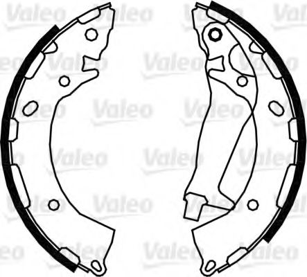 Тормозные колодки барабанные VALEO 564090