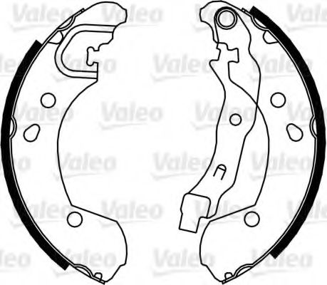 Тормозные колодки барабанные VALEO 564099